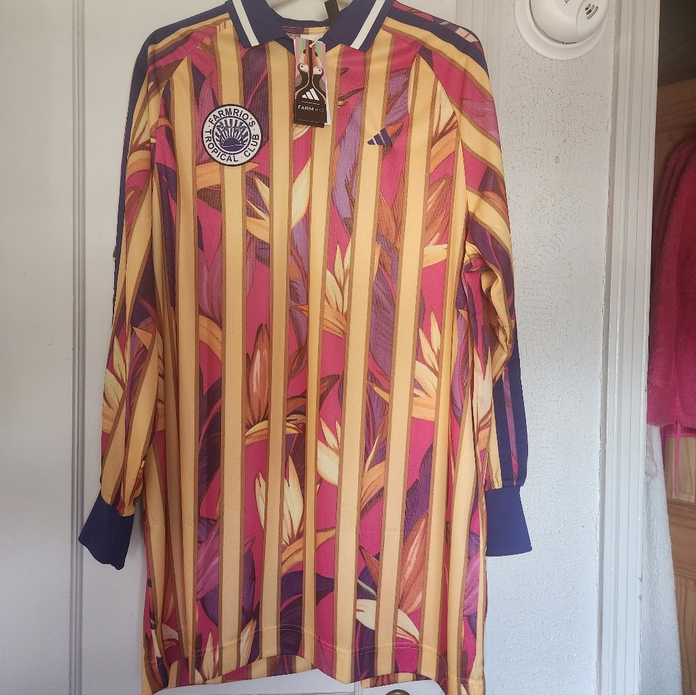 Adidas Farm Rio Jersey Long Sleeve Dress